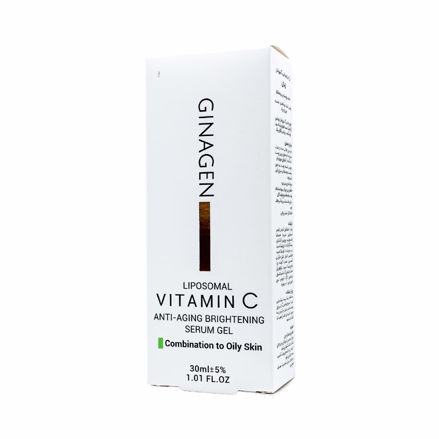ژل سرم لیپوزومال ویتامین سی ژیناژن برای پوست مختلط تا چرب