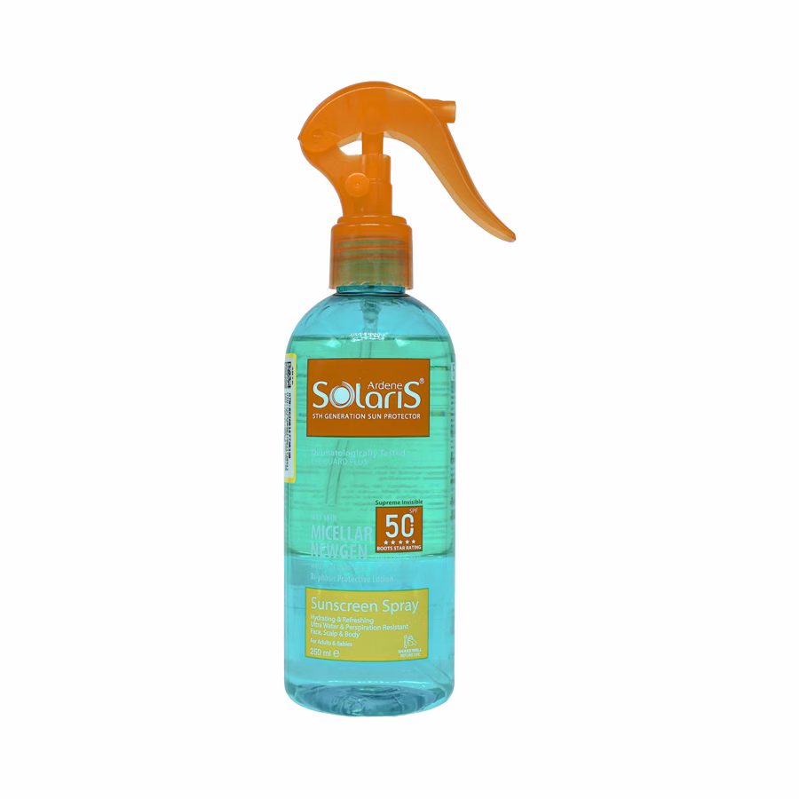 لوسیون دو فاز ضد آفتاب میسلار نیوژن آردن سولاریس اس پی اف 50