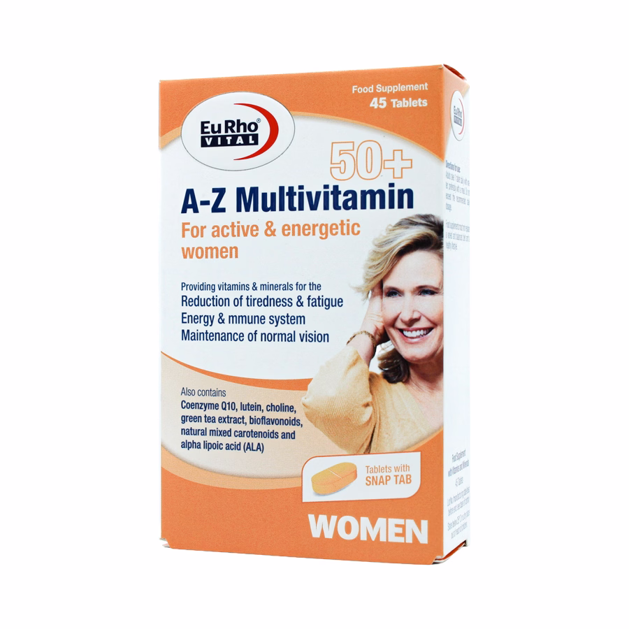 قرص A Z مولتی ویتامین یوروویتال مناسب بانوان بالای 50 سال