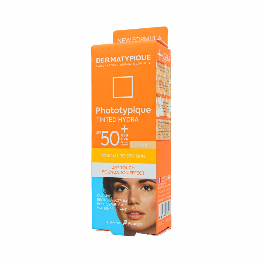 کرم ضد آفتاب رنگی فتوتیپیک درماتیپیک پوست خشک اس پی اف 50 رنگ روشن