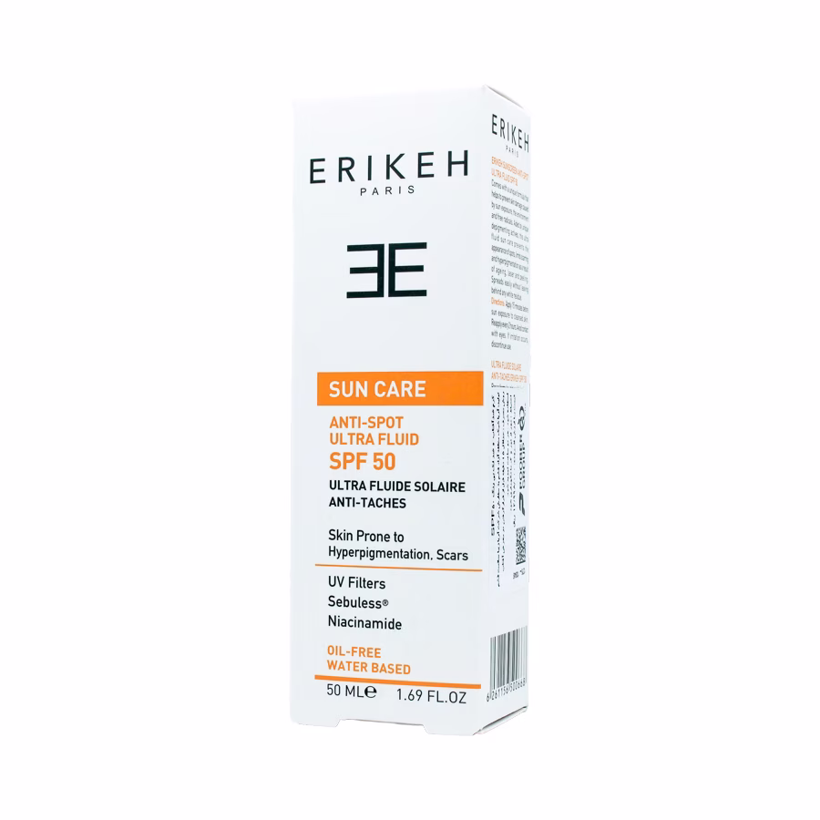 فلوئید ضد آفتاب و ضد لک اریکه بی رنگ و فاقد چربی اس پی اف 50