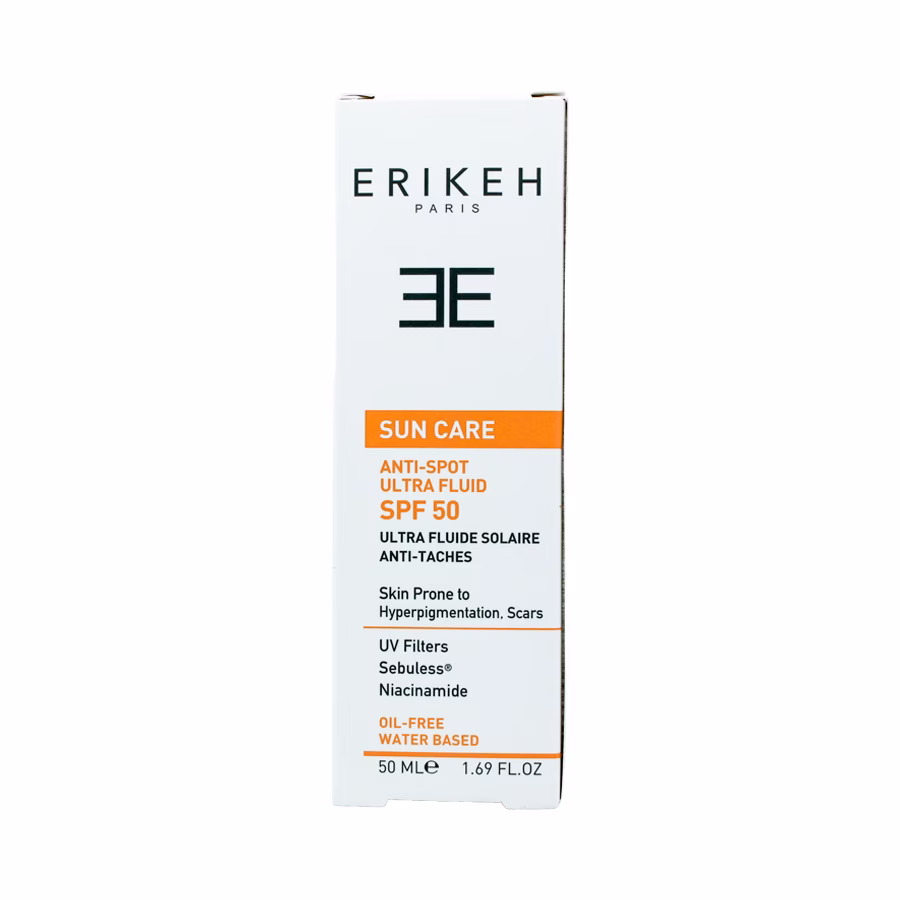 فلوئید ضد آفتاب و ضد لک اریکه بی رنگ و فاقد چربی اس پی اف 50