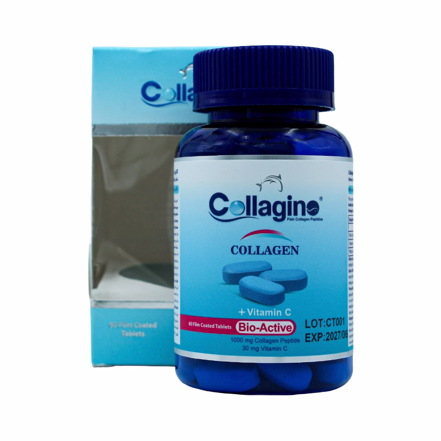 قرص کلاژینو پلاس و ویتامین ث کلاژینو