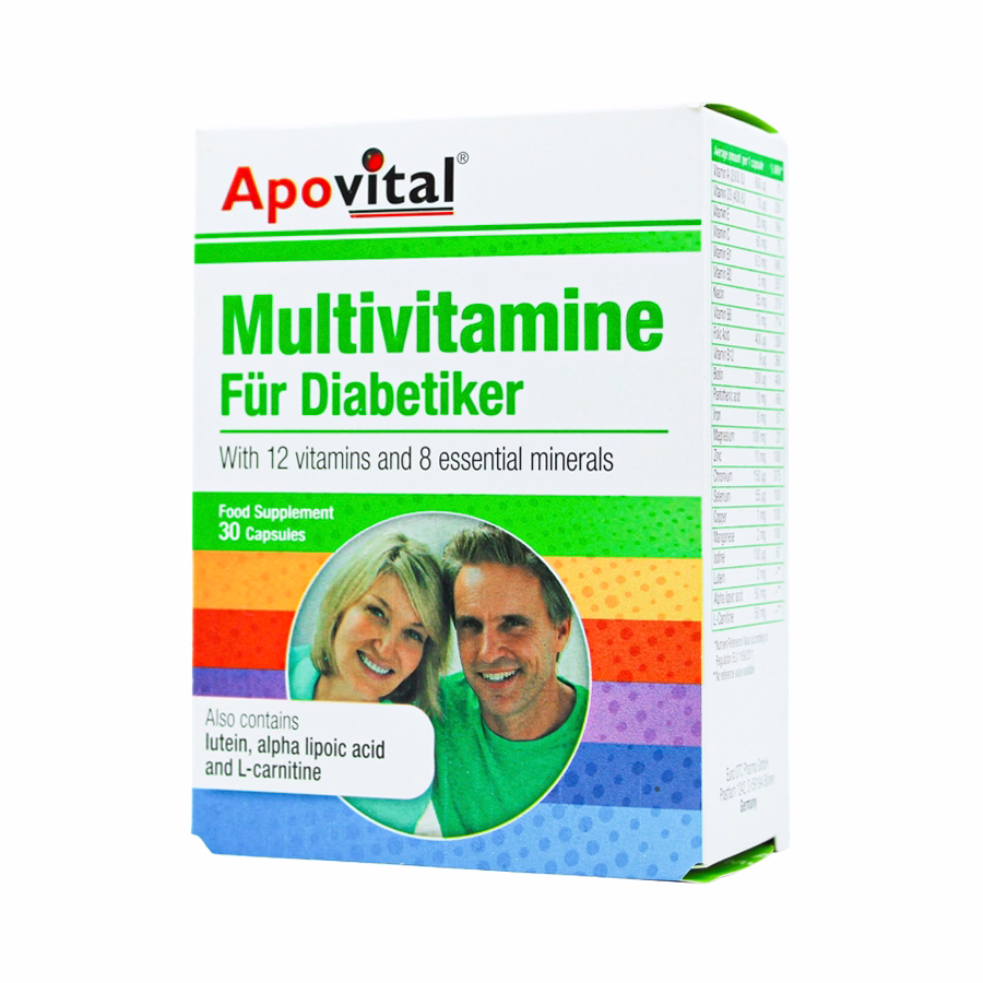 کپسول مولتی ویتامین آپوویتال برای افراد دیابتی - otc