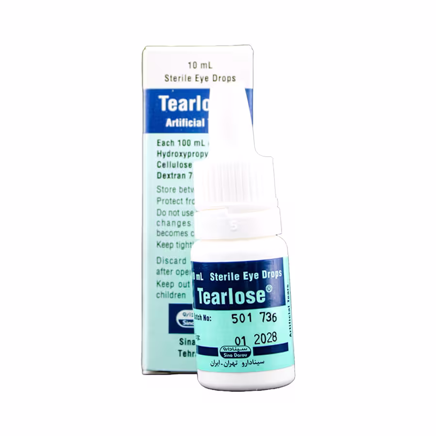 قطره استریل چشمی تیرلوز سینا دارو 10 میلی لیتر 4