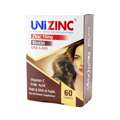 قرص یونی زینک ابیان دارو 60 عددی
