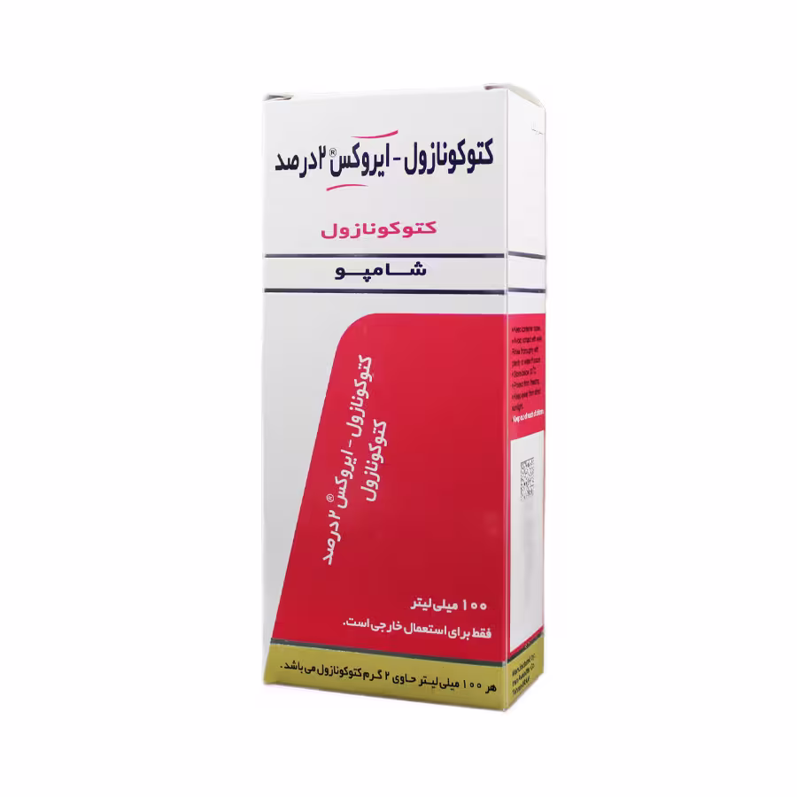 شامپو کتوکونازول 2 درصد ایروکس 100 میلی لیتر