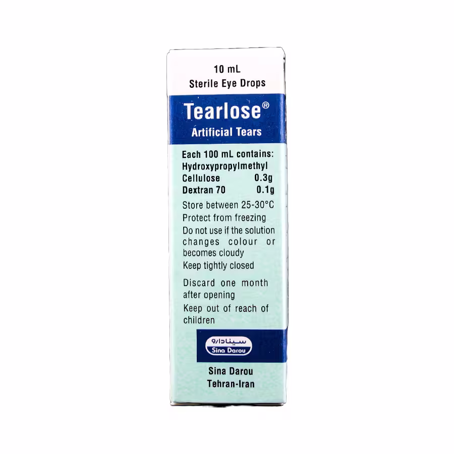 قطره استریل چشمی تیرلوز سینا دارو 10 میلی لیتر 1