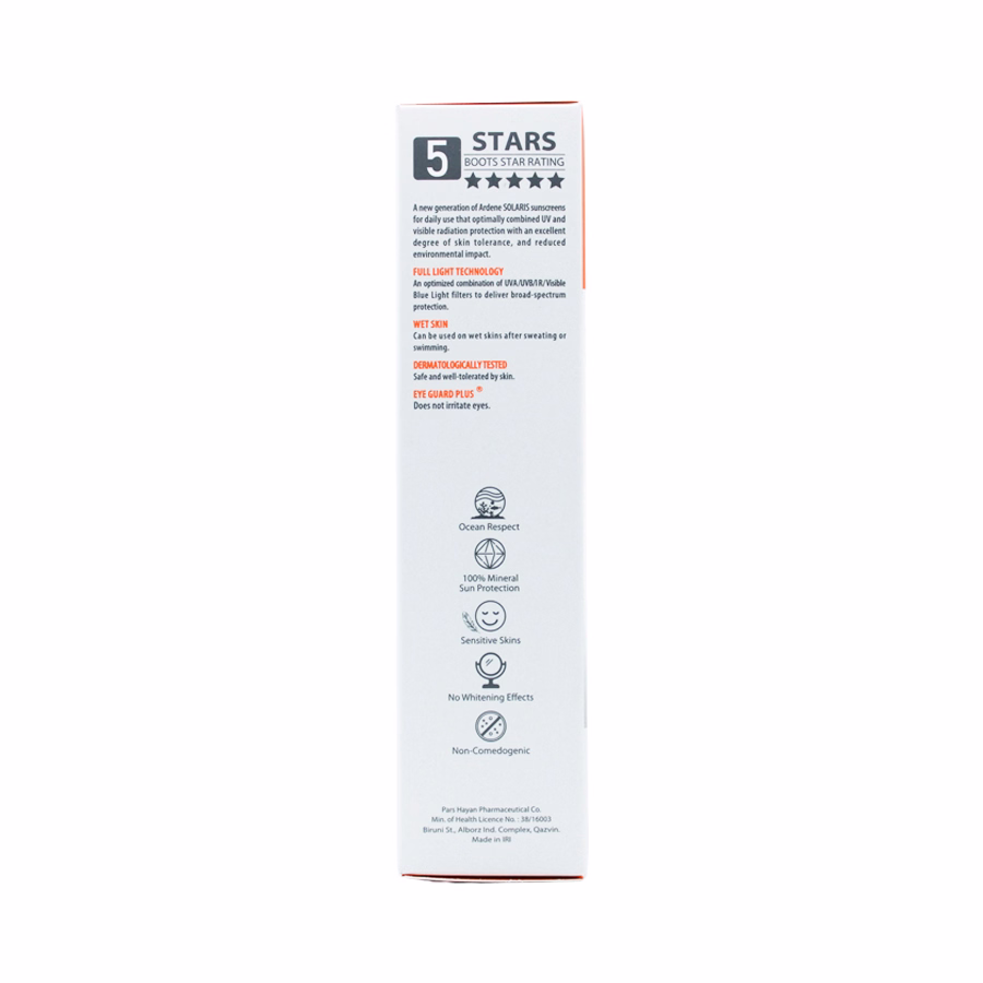 لوسیون ضد آفتاب زینک نیوژن آردن سولاریس SPF50 مناسب پوست حساس 100 میلی لیتر 3