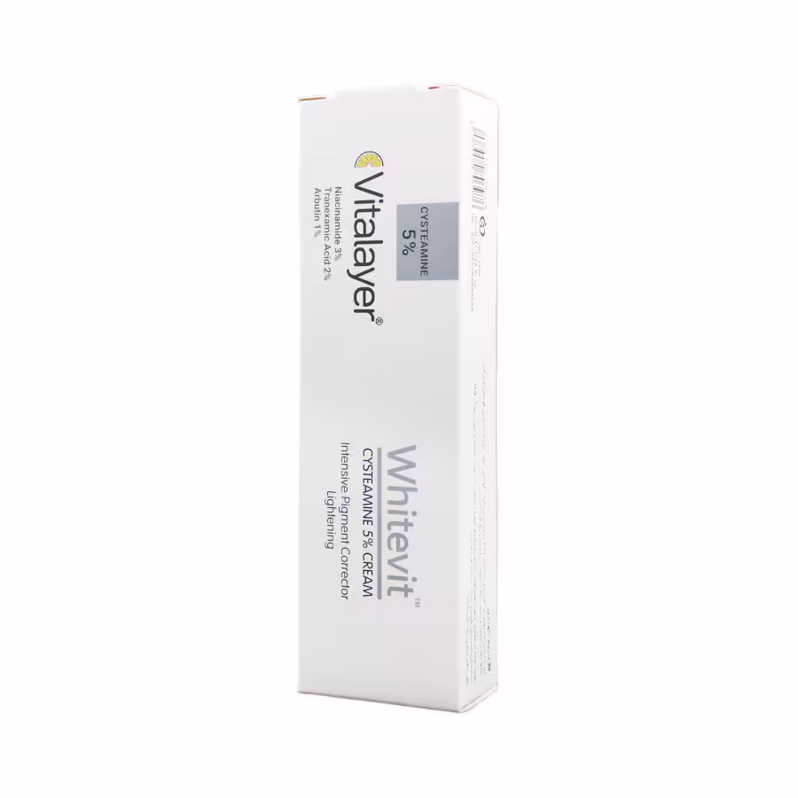 کرم ضدلک و روشن کننده قوی سیستئامین 5% وایت ویت ویتالیر 40 میلی لیتر