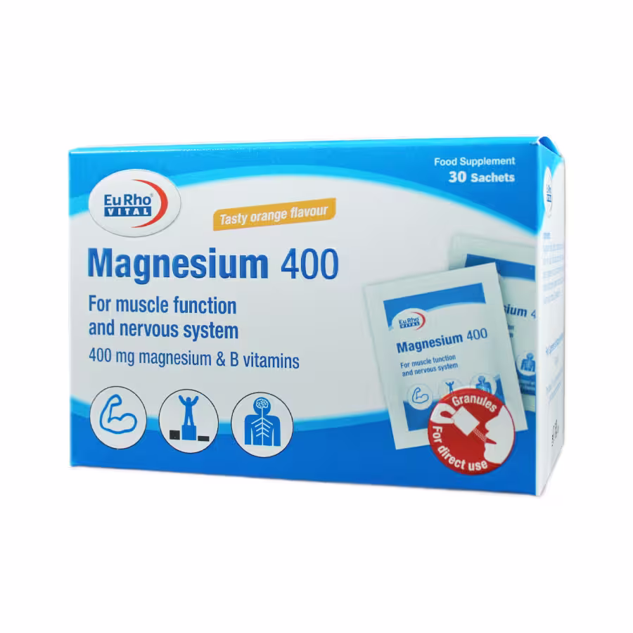 ساشه منیزیم 400 میلی گرم یوروویتال 30 عددی
