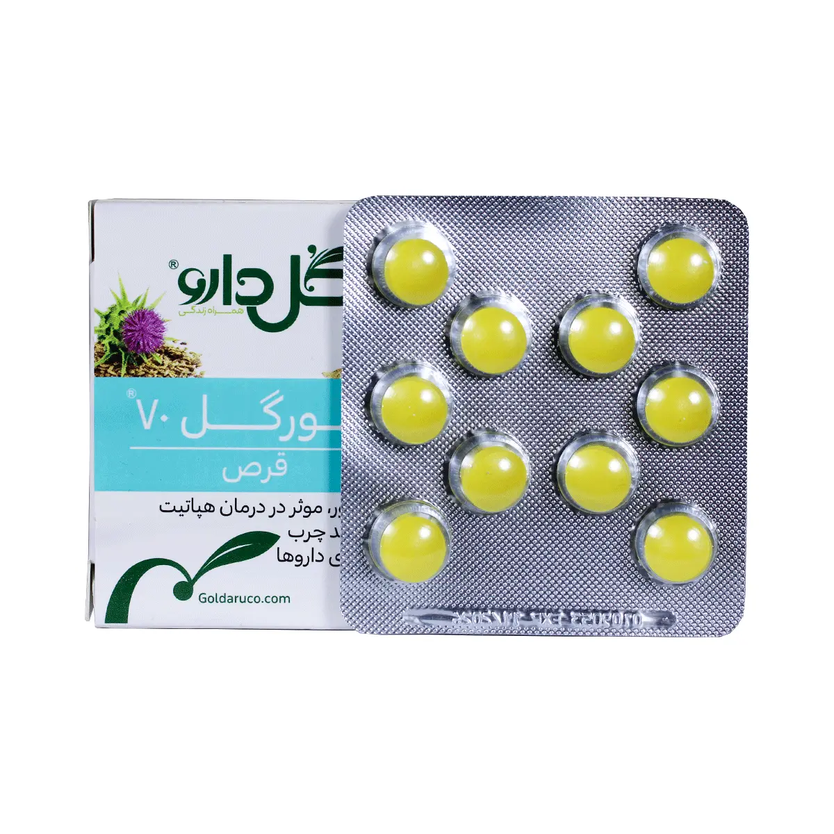 قرص روکشدار لیورگل 70میلی گرم 30 عددی 1