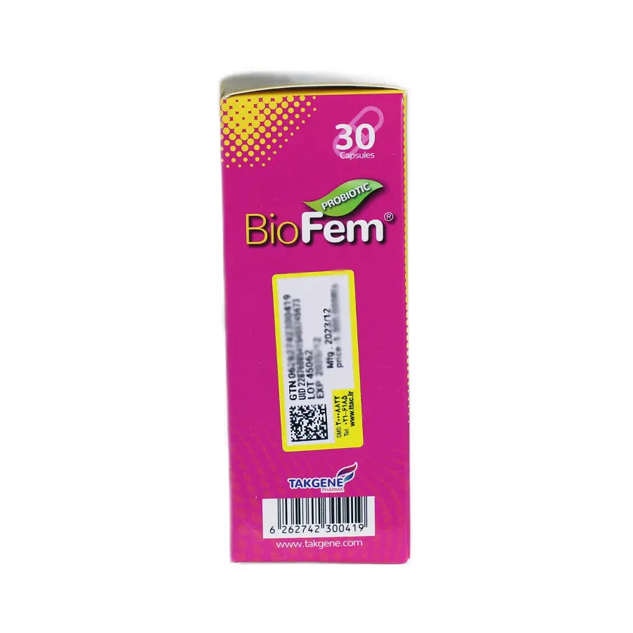 کپسول بایوفم تک ژن فارما 30 عددی 1