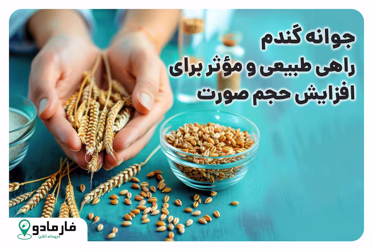 جوانه گندم: راهی طبیعی و مؤثر برای افزایش حجم صورت