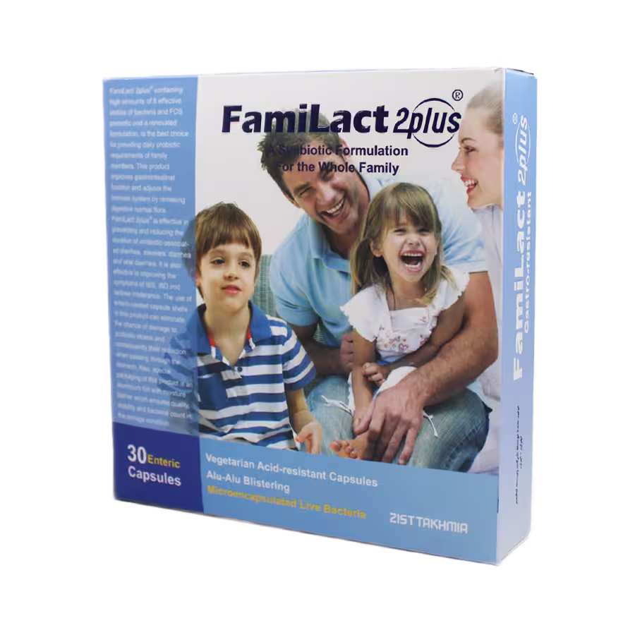 کپسول فمی لاکت 2 پلاس زیست تخمیر 30 عددی