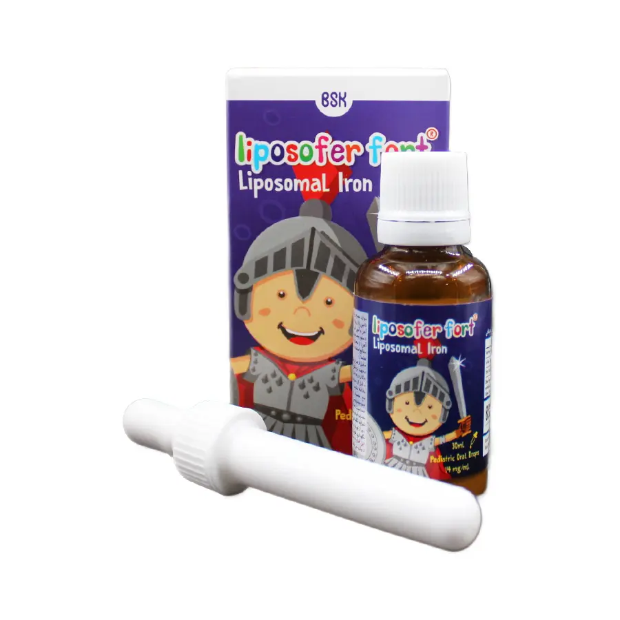 قطره خوراکی لیپوزوفر فورت بی اس کی با طعم تافی 30 میلی لیتر 1