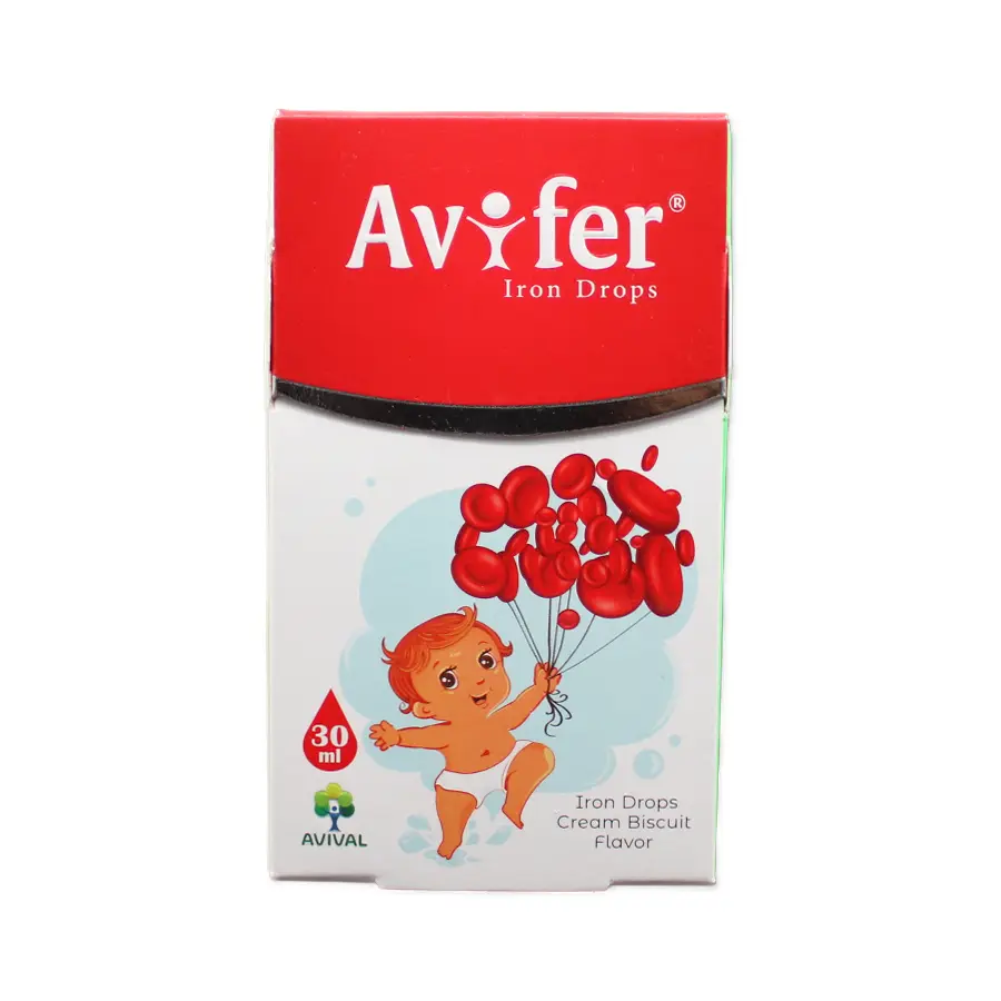 قطره خوراکی آهن آویفر آویوال با طعم بیسکوییت 30 میلی لیتر 2