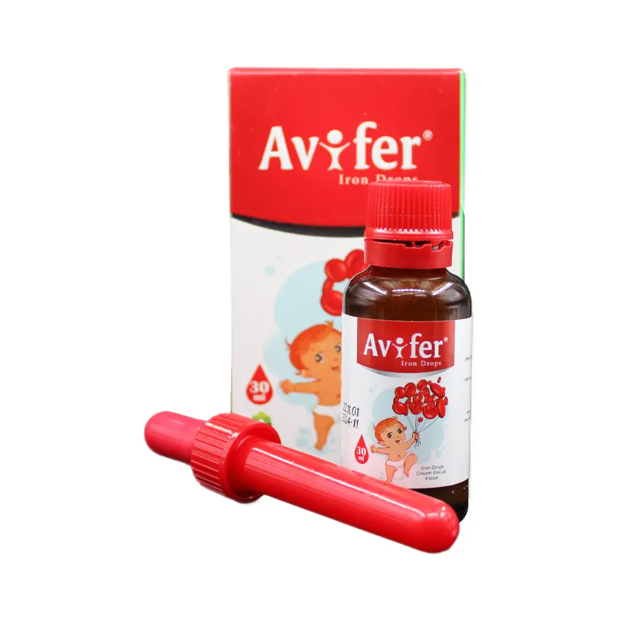 قطره خوراکی آهن آویفر آویوال با طعم بیسکوییت 30 میلی لیتر 1