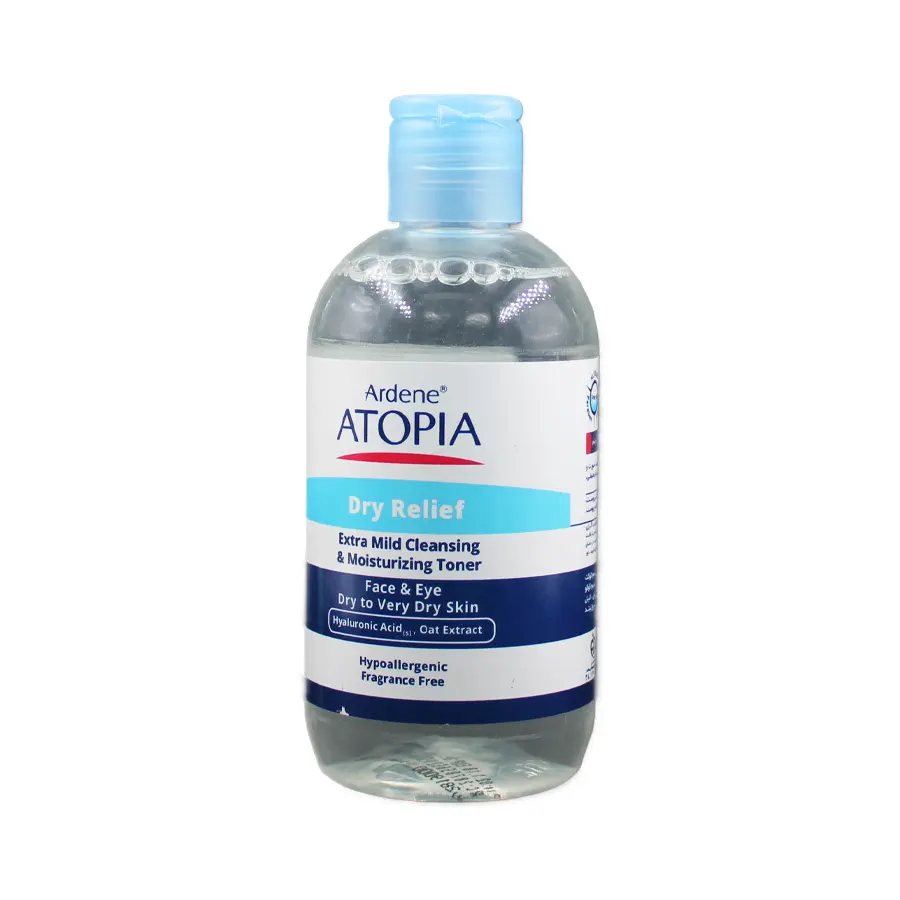 تونیک پاک‌کننده و مرطوب‌کننده بسیار ملایم آتوپیا آردن مناسب صورت و اطراف چشم 250 میلی لیتر